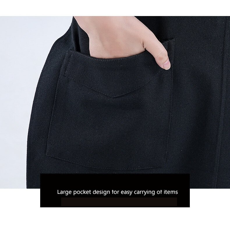 New apron for men, canvas work clothes, barber shop, bakery, kitchen, coffee shop, commercial custom printing - Image 3