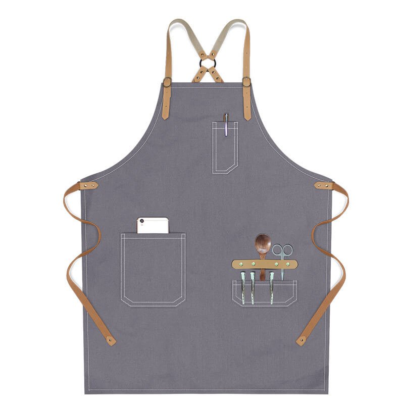 Women's apron wholesale bakery bartender custom logo canvas men's fashion denim work apron - Image 11