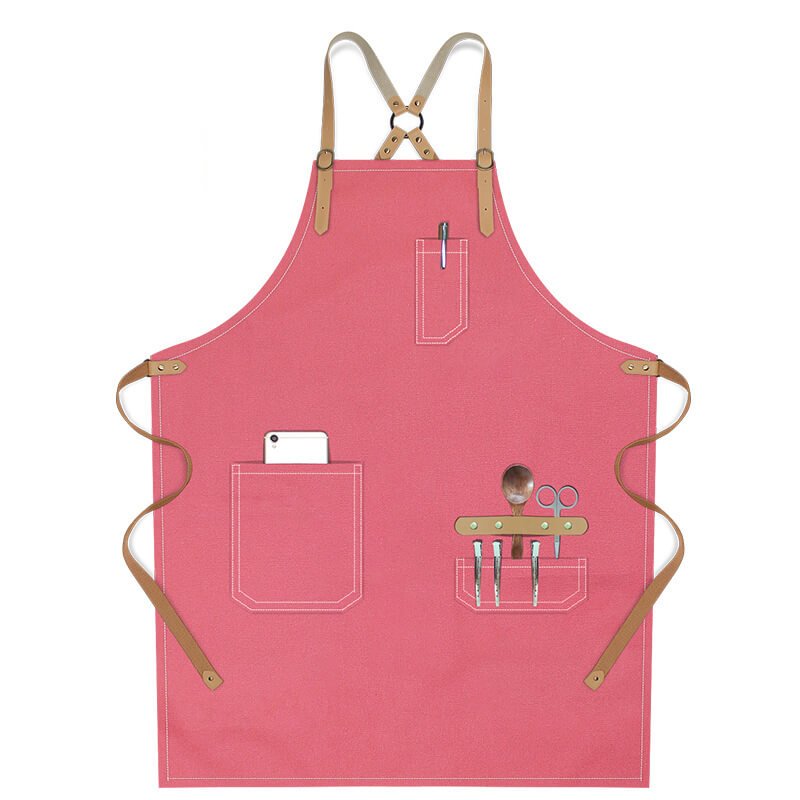 Women's apron wholesale bakery bartender custom logo canvas men's fashion denim work apron - Image 14