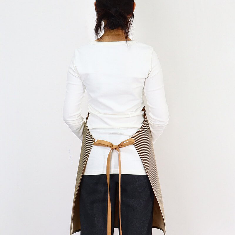 Striped halter neck waterproof apron for home kitchen nail art baking work clothes factory direct sales apron - Image 6