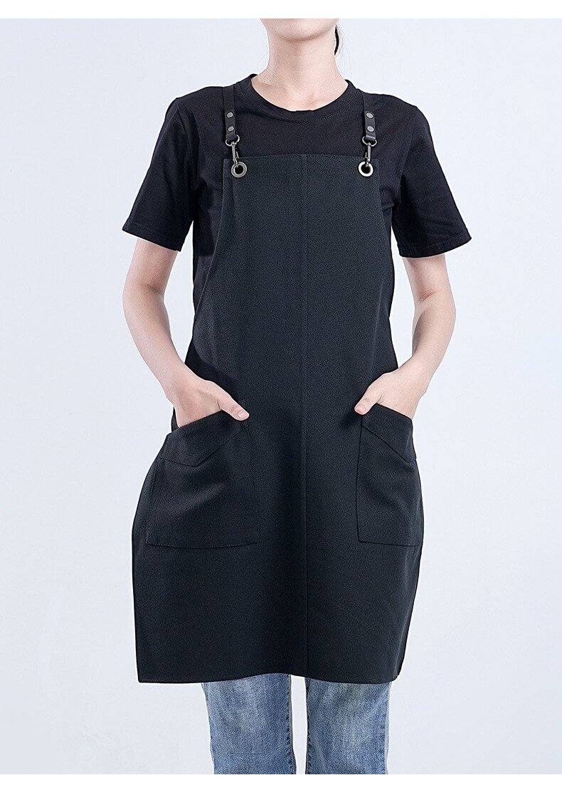 New apron for men, canvas work clothes, barber shop, bakery, kitchen, coffee shop, commercial custom printing - Image 6