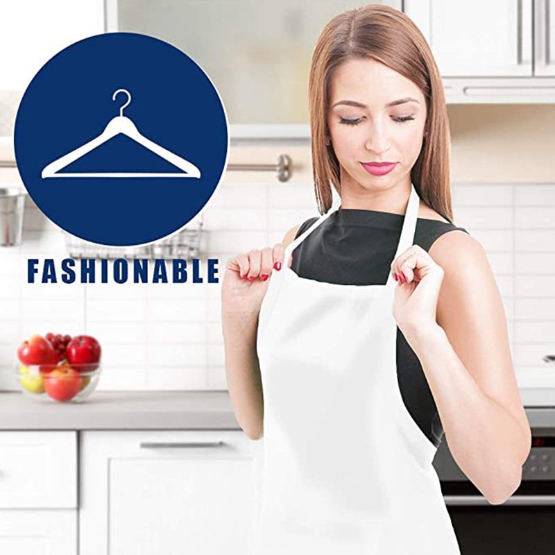 Modern simple halter neck apron polyester laces adjustable solid color apron advertising work apron manufacturers wholesale - Image 9
