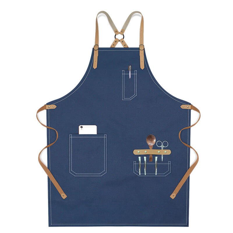 Women's apron wholesale bakery bartender custom logo canvas men's fashion denim work apron - Image 17