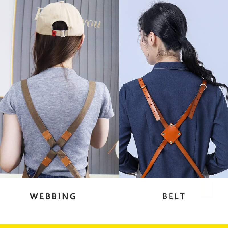 Thickened apron Japanese style outdoor wear-resistant canvas waist gardener carpenter handmade hairdressing work apron - Image 7