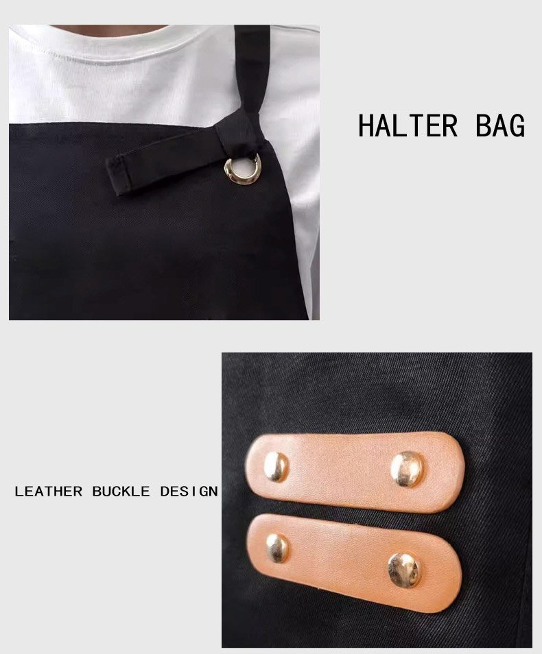 Canvas apron fashionable floral work clothes new summer thin bakery dessert chef coat can be customized logo - Image 5