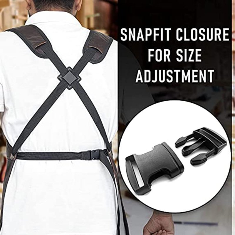 Electrician apron retro design garden design wear-resistant and stain-resistant microfiber leather mechanic work clothes carpenter apron - Image 3