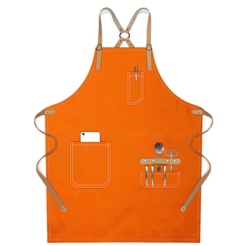 Women's apron wholesale bakery bartender custom logo canvas men's fashion denim work apron - Image 12