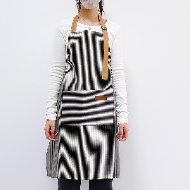 Striped halter neck waterproof apron for home kitchen nail art baking work clothes factory direct sales apron - Image 10