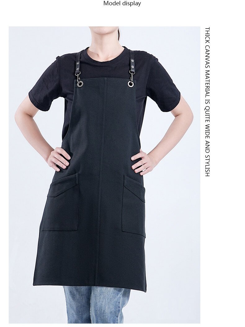 New apron for men, canvas work clothes, barber shop, bakery, kitchen, coffee shop, commercial custom printing - Image 11