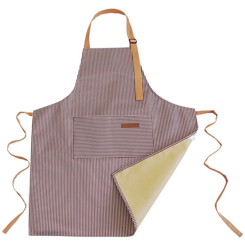 Striped halter neck waterproof apron for home kitchen nail art baking work clothes factory direct sales apron - Image 11