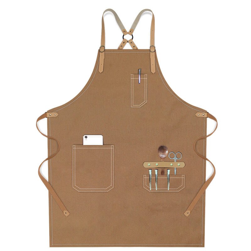Women's apron wholesale bakery bartender custom logo canvas men's fashion denim work apron - Image 18